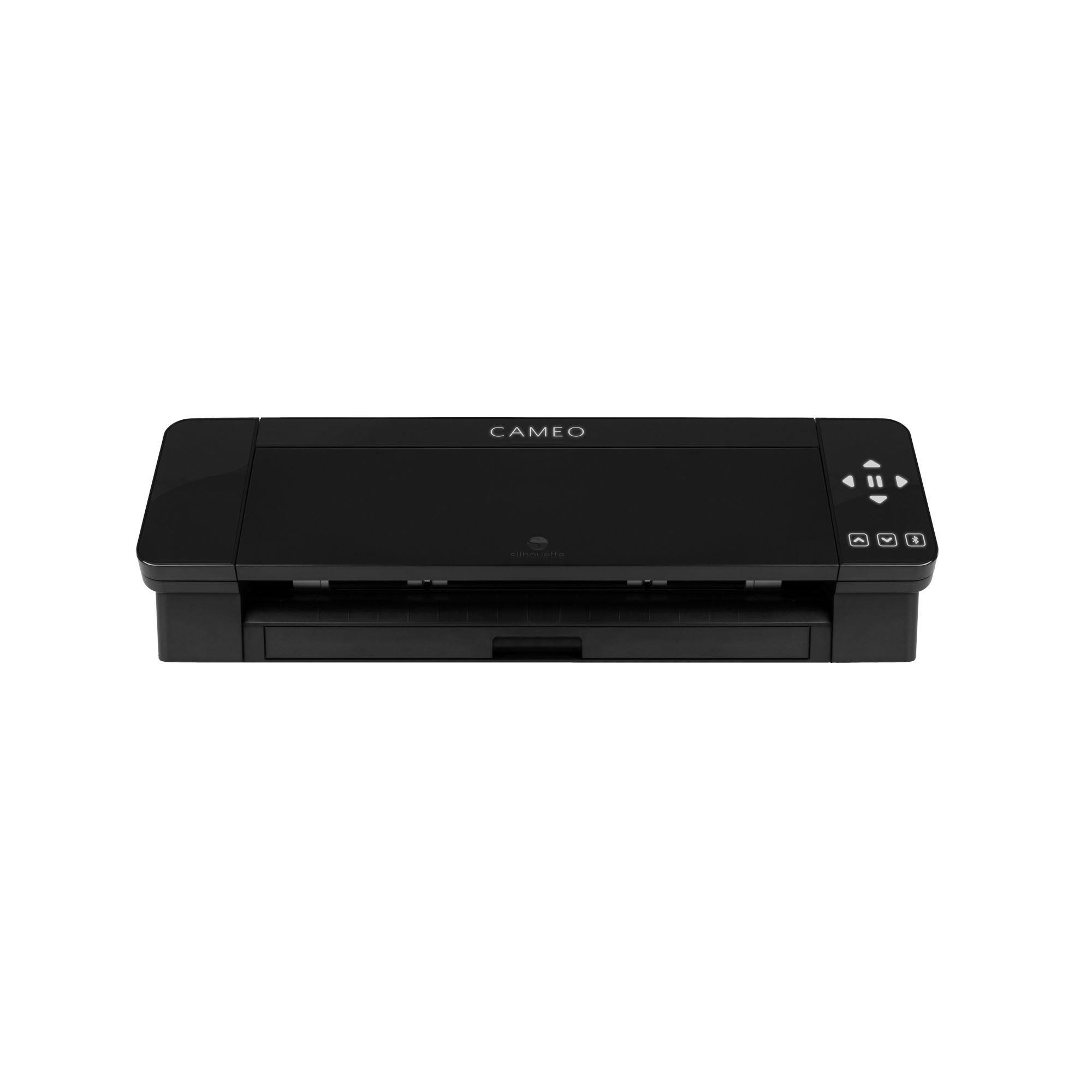 Silhouette Black Cameo 4 with 26 Oracal Glossy Sheets, Guides, 24 Sketch Pens and More