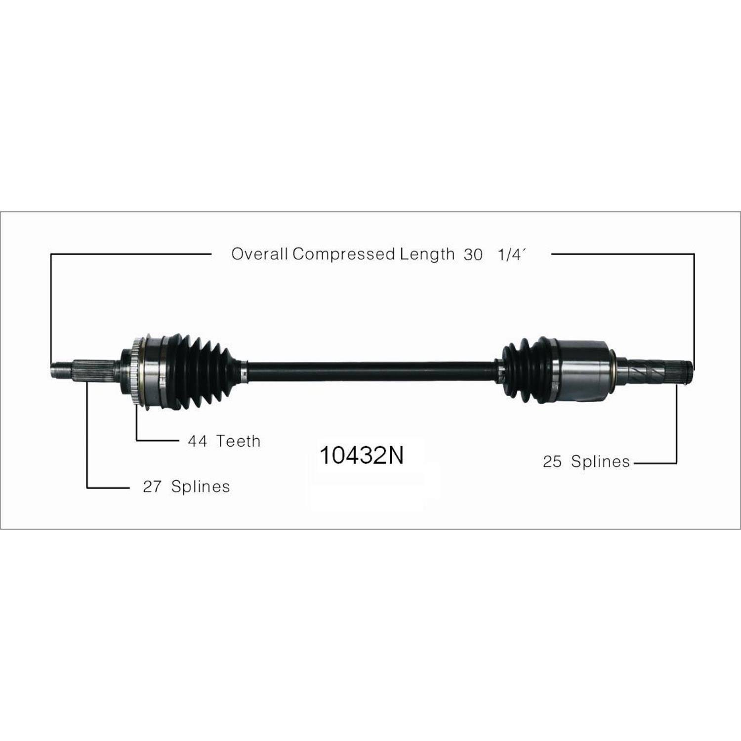 Duralast Gold New CV Axle 10432N by AutoZone