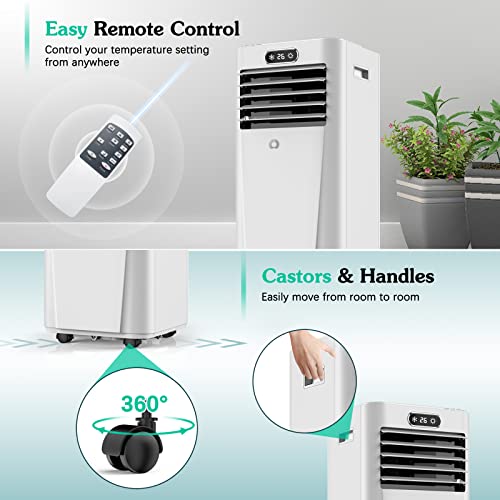 Portable Air Conditioners, AirOrig Portable Air Conditioner 8000 BTU with Cooling, Fan, Dehumidifier Mode for Room up to 350 Sq Ft, Functional Portable AC with Window Kit, Child Lock, Sleep Mode, etc.