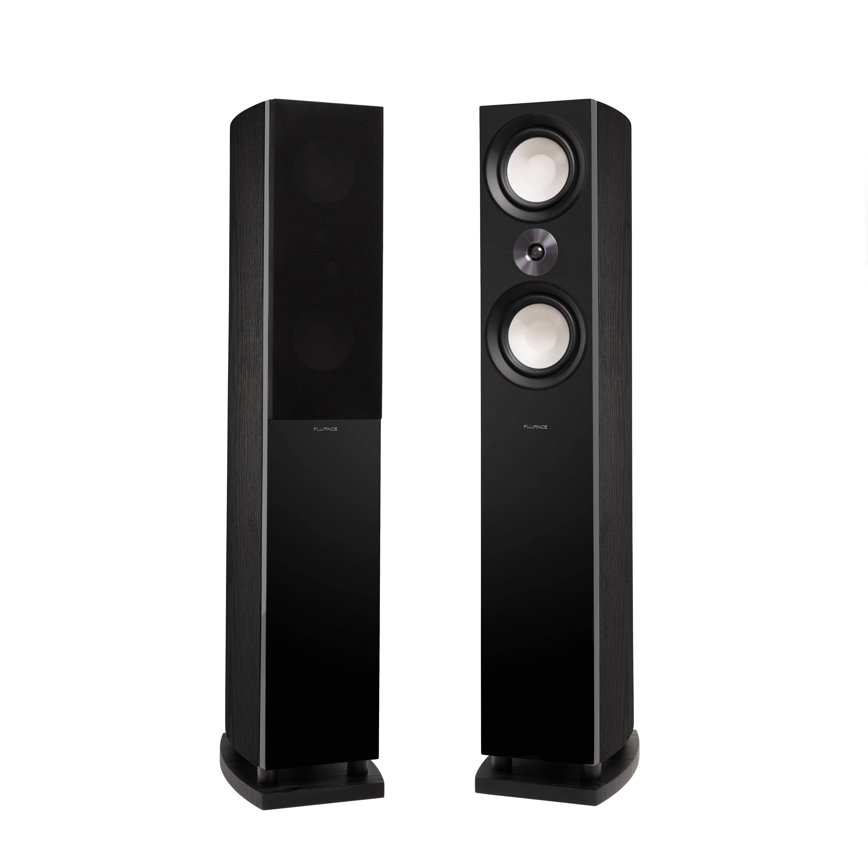Fluance Reference Surround Sound Home Theater 5.0 Channel Speaker System, Black