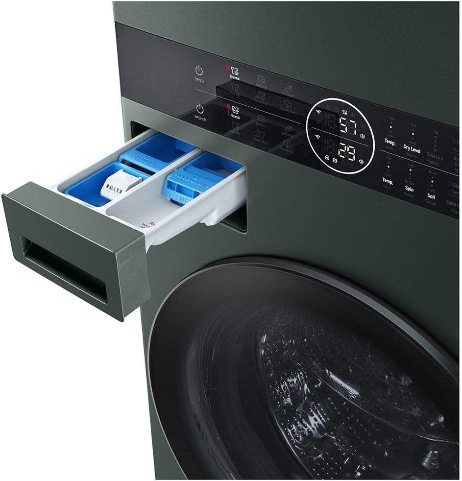 LG WKGX201HGA Single Unit Front Load LG WashTower(TM) with Center Control(TM) 4.5 cu. ft. Washer and 7.4 cu. ft. Gas Dryer