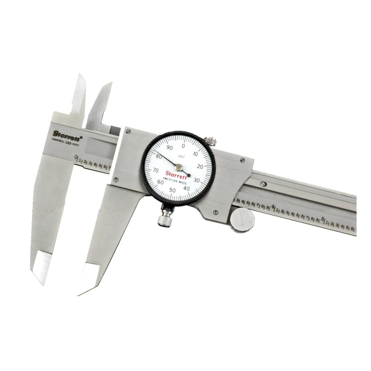 Starrett Dial Caliper, 120Z-12 W/SLC