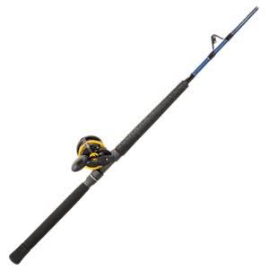 Penn Squall Lever Drag/Offshore Angler Ocean Master OMSU Stand-Up Rod and Reel Combo - SQL4OLDLH/OMSU-OOC