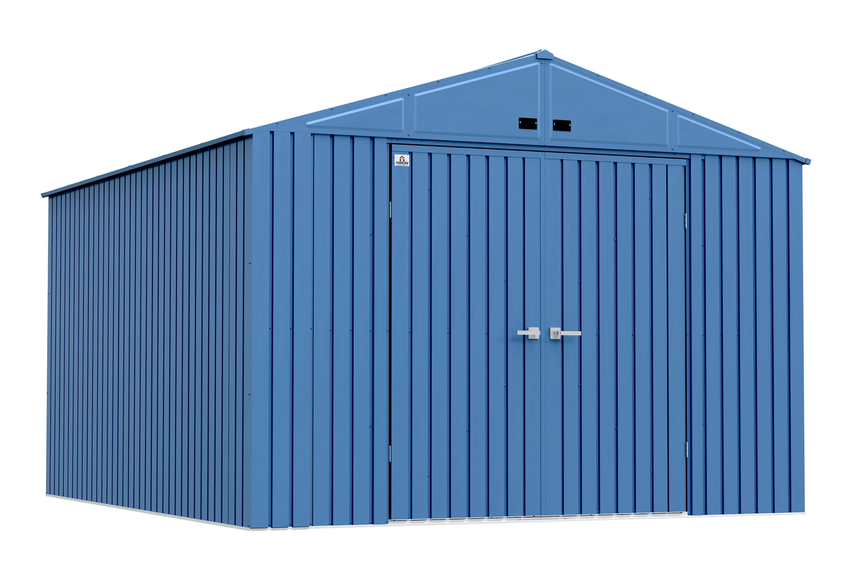 Arrow Elite Steel Storage Shed, 10x12, Blue Grey - Curated Treasures Market