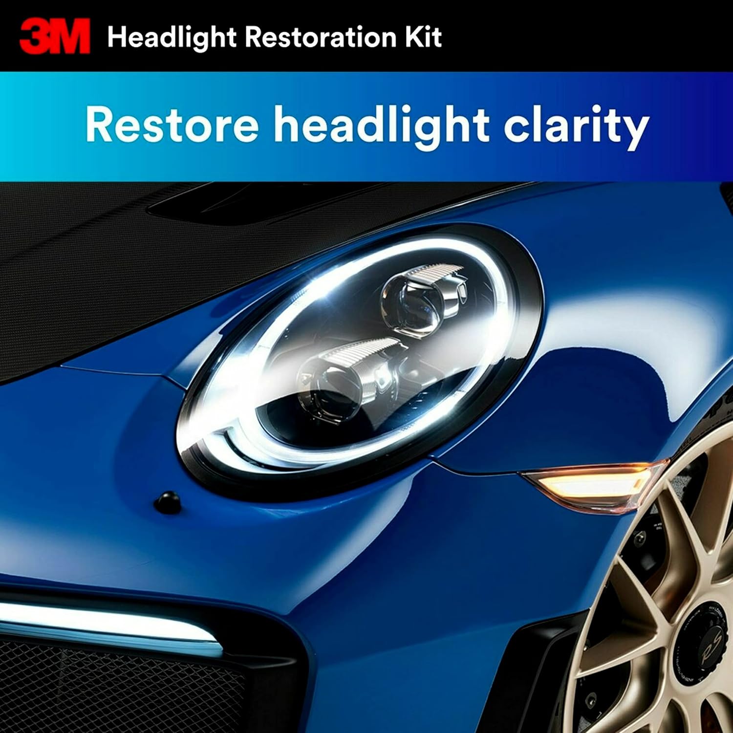 3M Headlight Restoration Kit, 2-Pack, Easy Heavy Duty Car Headlight Restoration System
