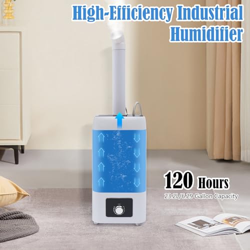 Industrial Commercial Humidifiers Whole House Humidifier Large Room Humidifier 2000ml/h 6.2Gallons Top Fill Water Tank