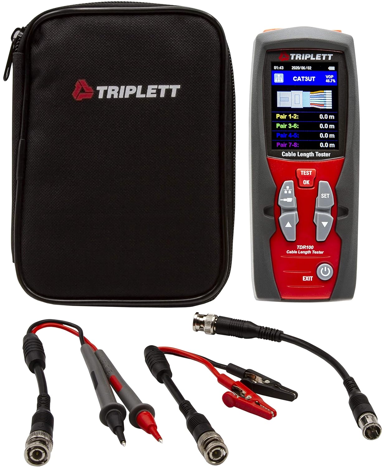 Triplett Fox & Hound Premium Tone and Probe Wire Tracing Kit Generates Multiple Tones with Adjustable Sensitivity for Electrical Wire, LAN Cable, Telephone, and More (3399)