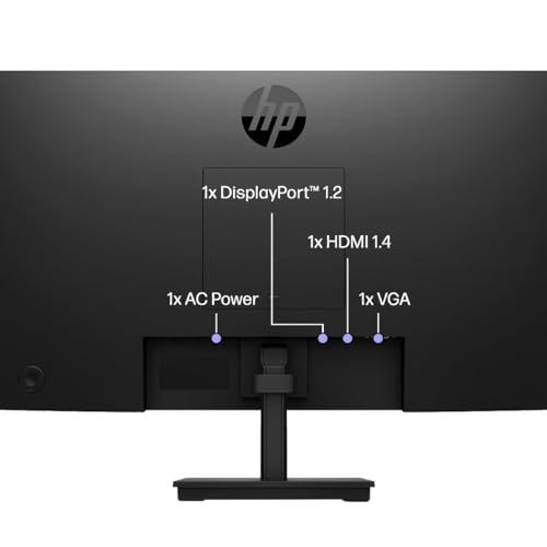 HP P22 G5 22 inch 1920 x 1080 Full HD Edge LED LCD Monitor, 2-Pack Bundle with HDMI, VGA, and Displayport