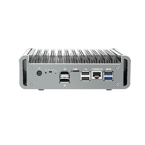 Micro Firewall Appliance, Mini PC, OPNsense, VPN, Router PC, AES-NI, 6 x Intel 2.5GbE I226-V LAN, Console, HDMI, GPIO, SIM Slot