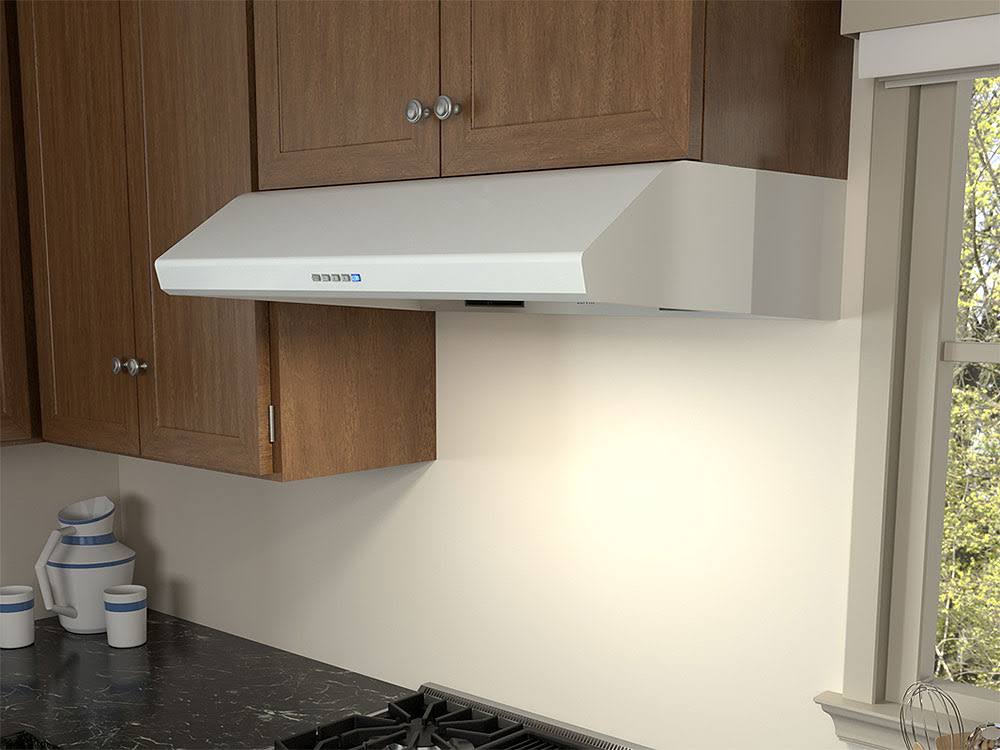 Zephyr Hurricane 36x22 White Under Cabinet Range Hood-AK2536CW