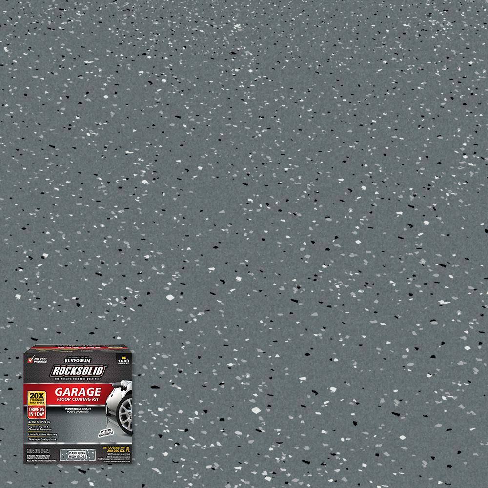 90 oz. Dark Gray Polycuramine 1 Car Garage Floor Kit (2-Pack)