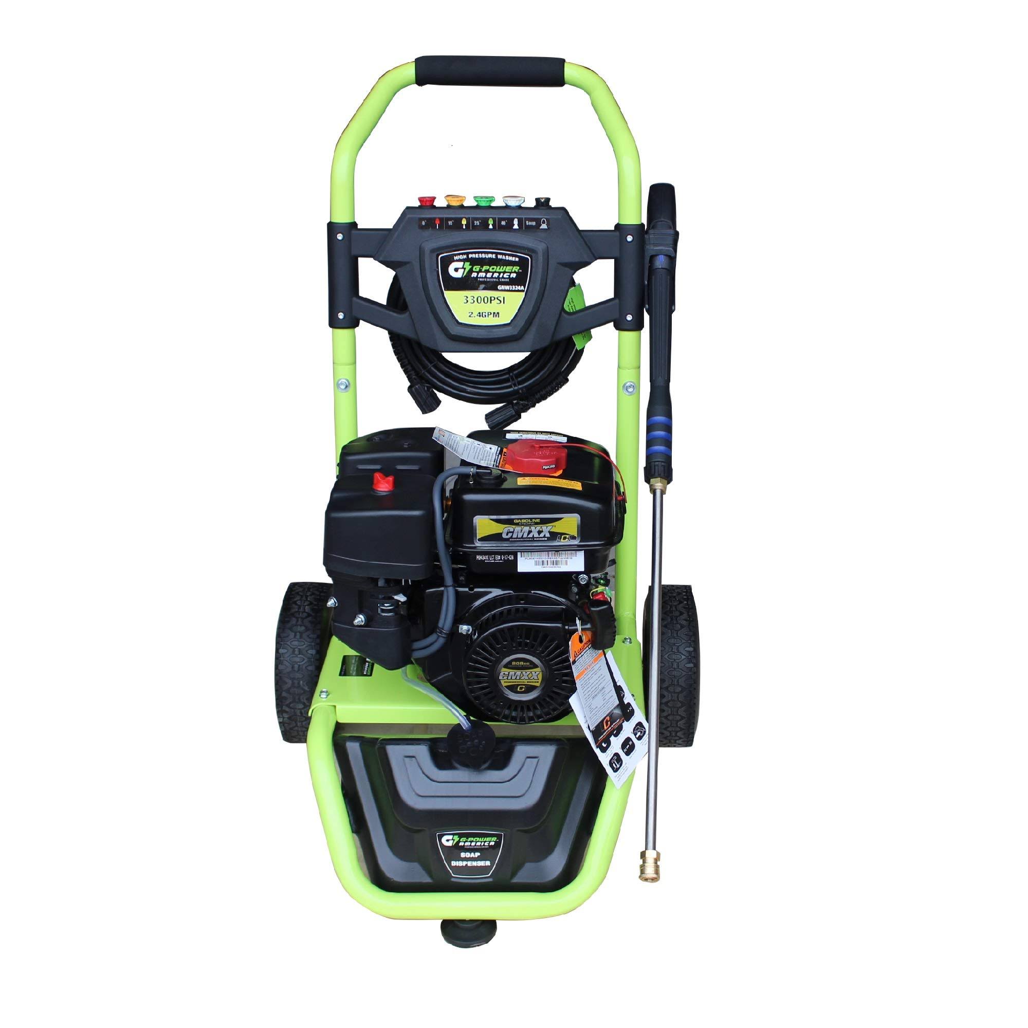 Green-Power America GNW3324A 3300 psi, 2.4 GPM Gas Pressure Washer