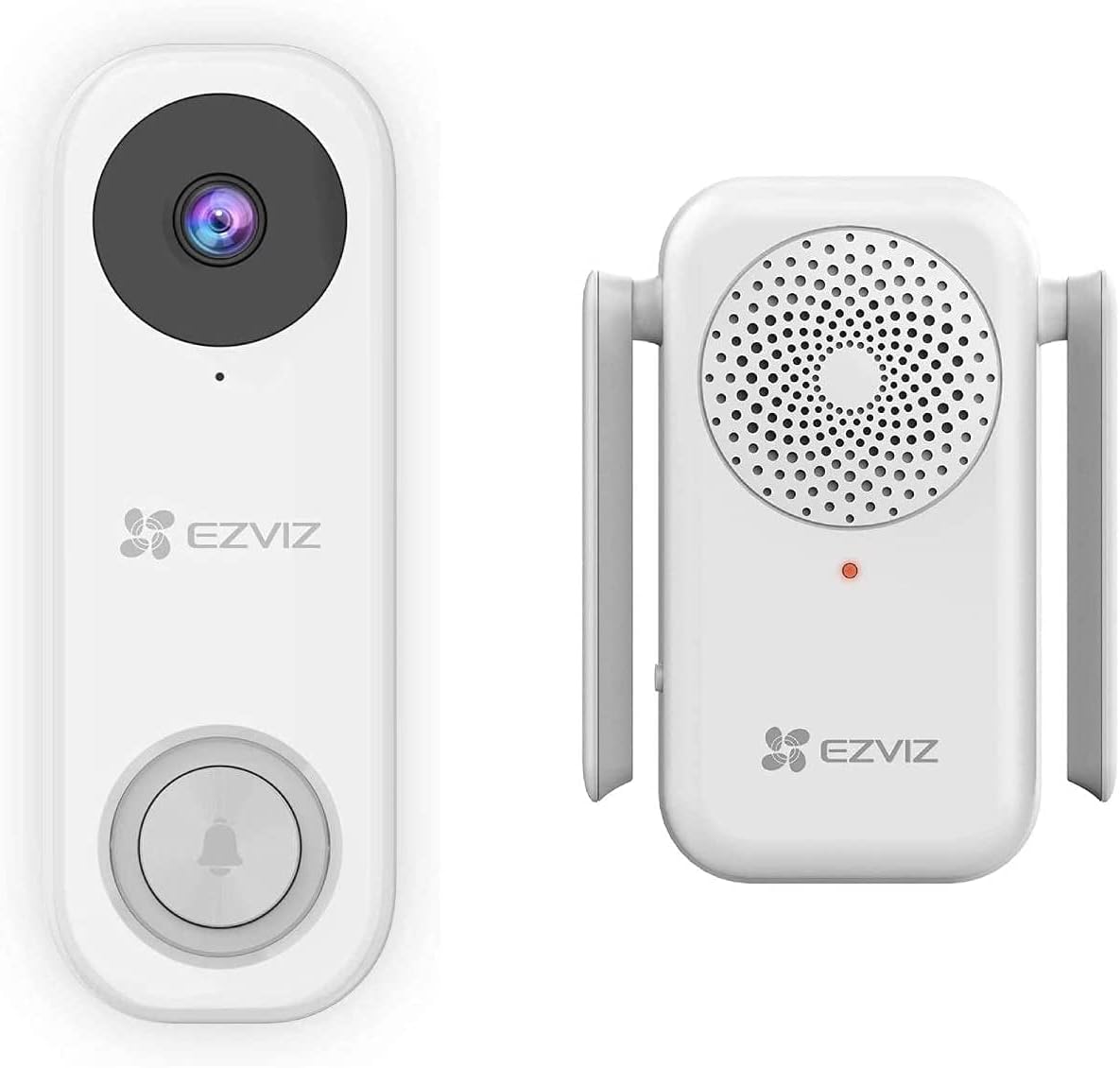 EZVIZ Video Doorbell Camera, 2.4Ghz/5Ghz Wi-Fi 1080P Security Camera with AI-Human Detection, 2-Way Audio, Existing Wiring Required | DB1C