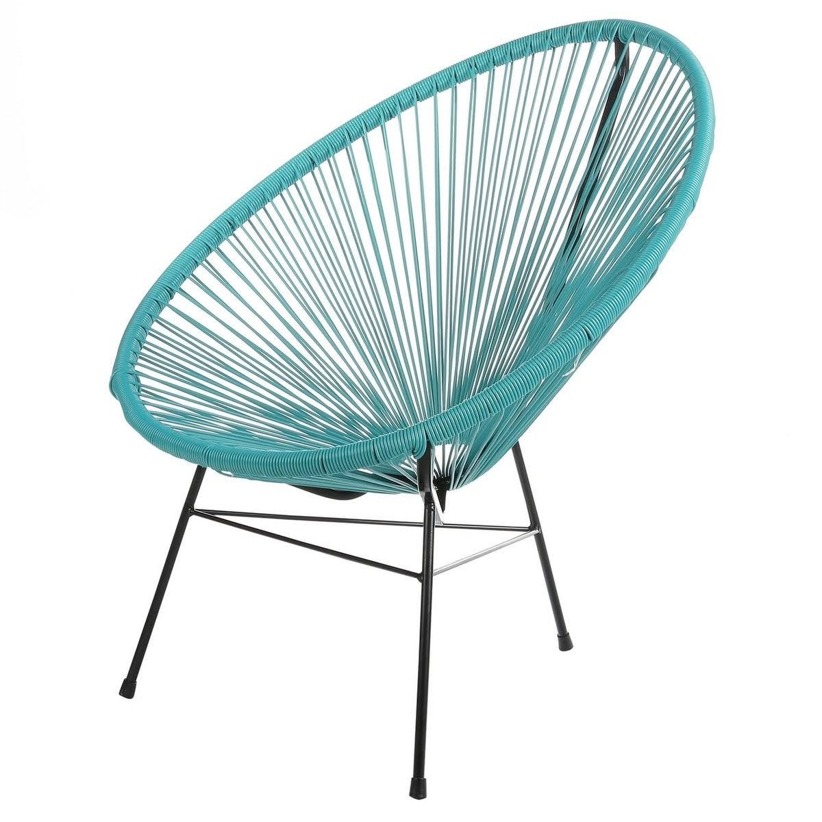 Handmade Acapulco Basket Lounge Chair, Set of 2 - Fuchsia