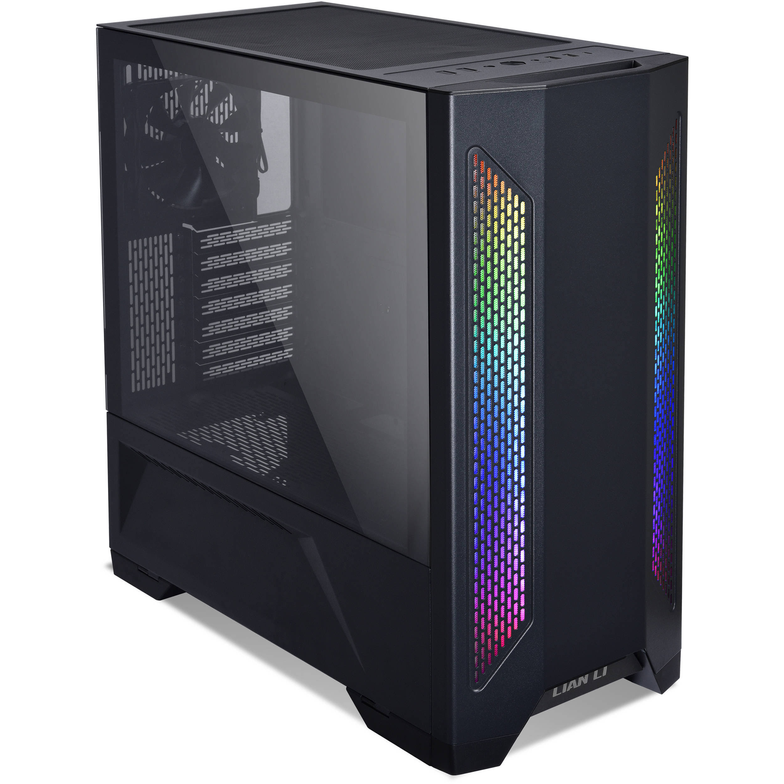 Lian-Li LANCOOL 2 ATX Case with Tempered Glass, Black II - x