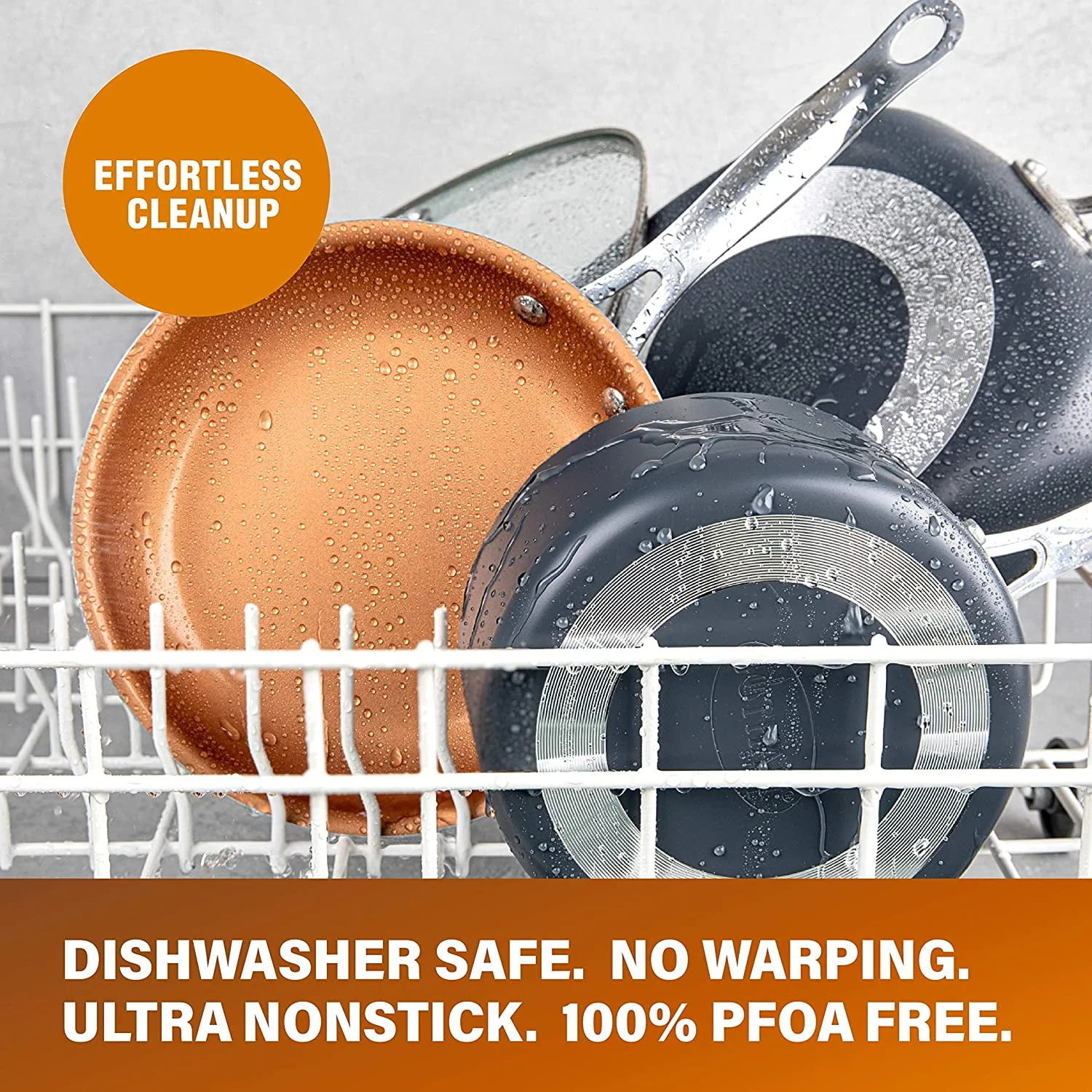 Gotham Steel Pots and Pans Set, 12 Pieces Kitchen Set with Non-Stick Ti-Cerama Copper Coating – Includes Skillets, Fry Pans and Stock Pots, Ocean Blue