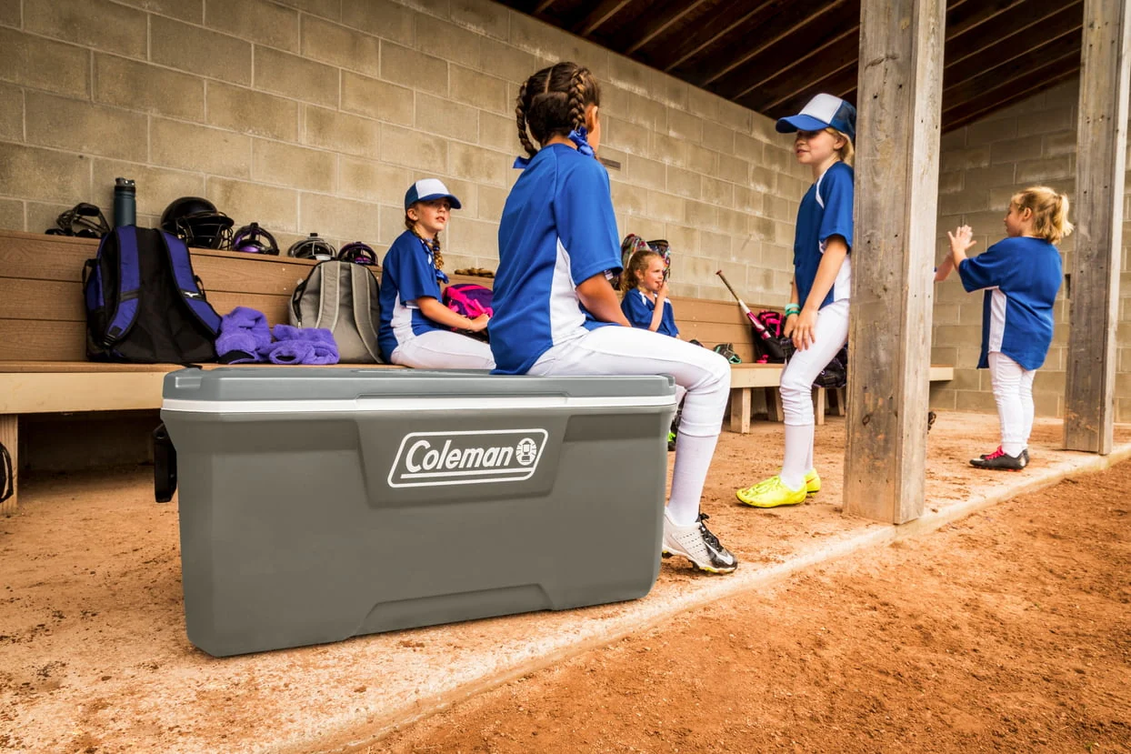 Coleman 316 Series 120QT Hard Chest Cooler, Silver Ash
