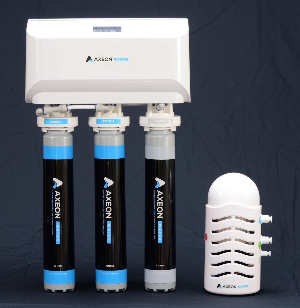 AXEON Water Filtration System, RO 1250, 110V, 50/60HZ 1PH White