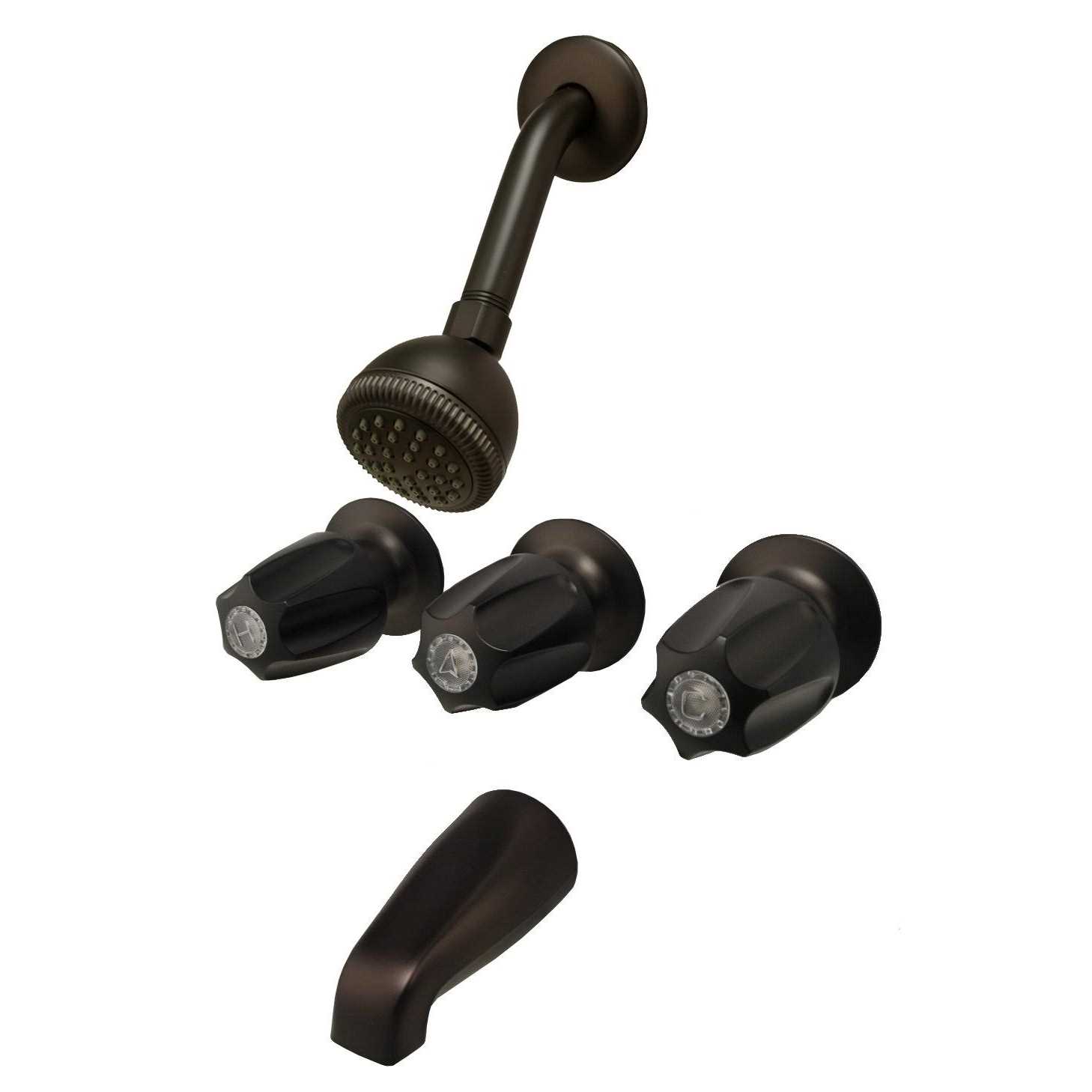 Plumb USA Trim Kit for 3 handle Shower Valve Fit Price Pfister Compression Stem Shower - Shop Hardware Tools Online Store