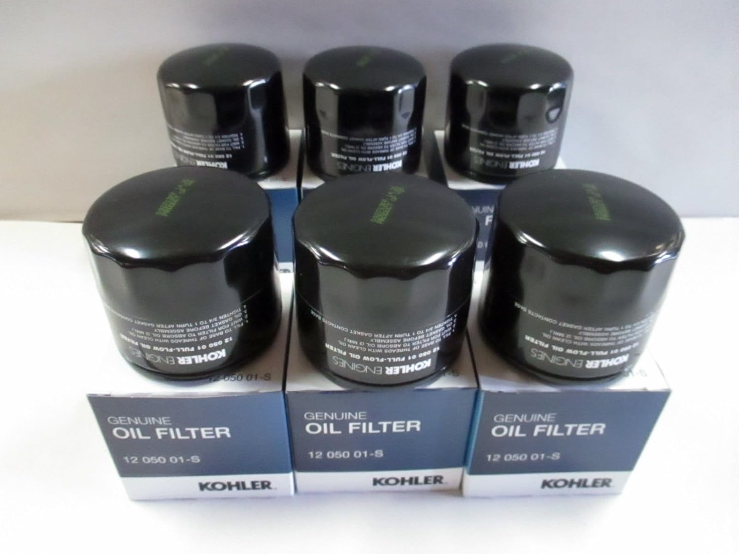 KOHLER 12 050 01-S Engine Oil Filter For CH18 - CH25 And CV18 - CV25- 6 pack Pack of 2