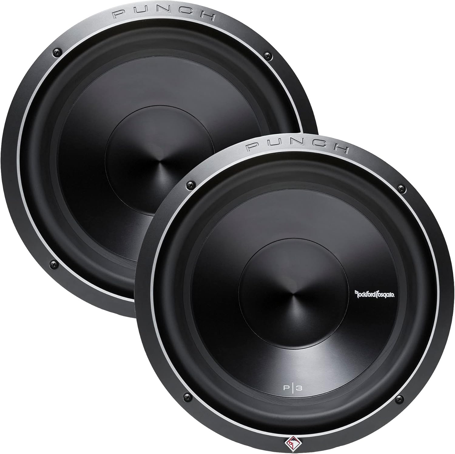 2) NEW ROCKFORD FOSGATE P3D4-12 12" 2400 Watt 4-Ohm DVC Car Audio Subwoofer Sub