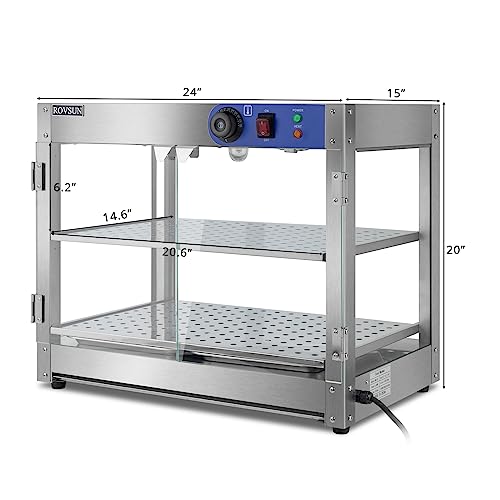 ROVSUN 110V Commercial Food Warmer Display