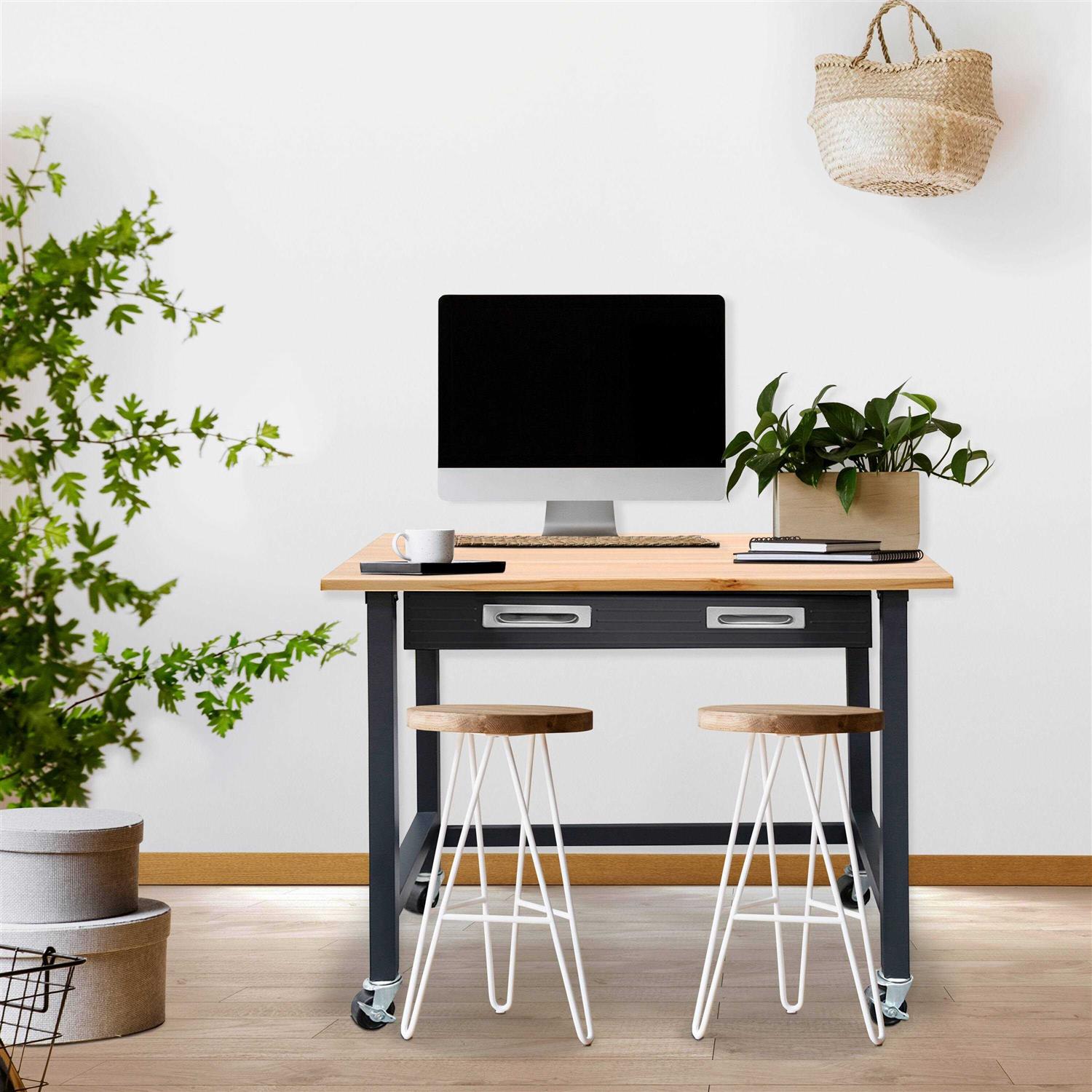 Seville Classics Ultragraphite Wood Top Workbench on Wheels - Shop Hardware Tools Online Store