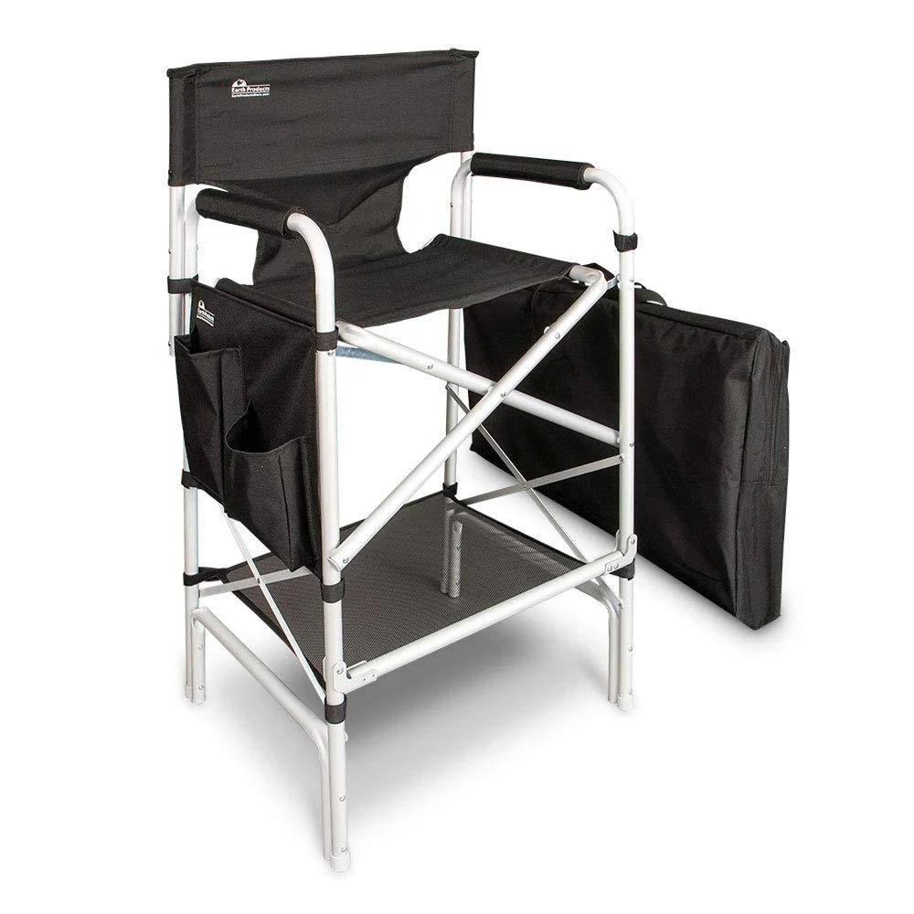 Earth Heavy Duty VIP Tall Aluminum Director&s Chair