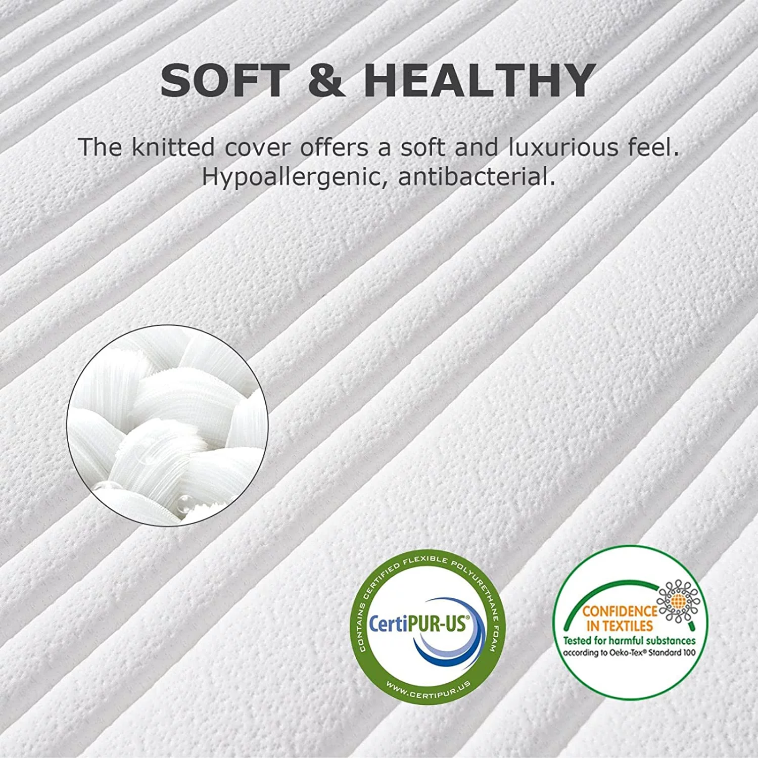 SUI LONG 12 Inch King Mattress, Spring and Memory Foam Hybrid Mattress, Mattress in a Box, Medium Firm