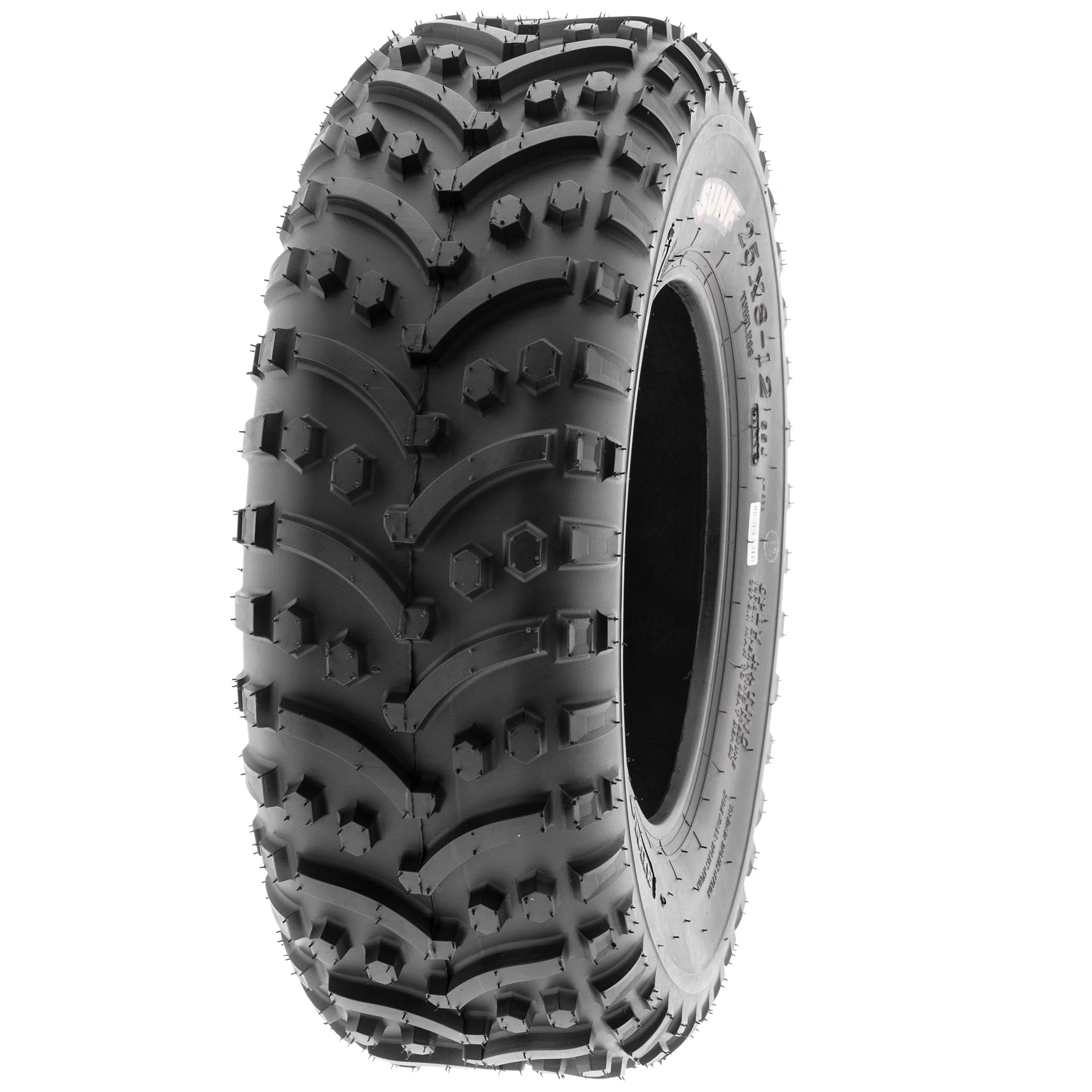 Set of 4 SunF ATV UTV Tires A032 25x8-12 25x8x12 6 PR