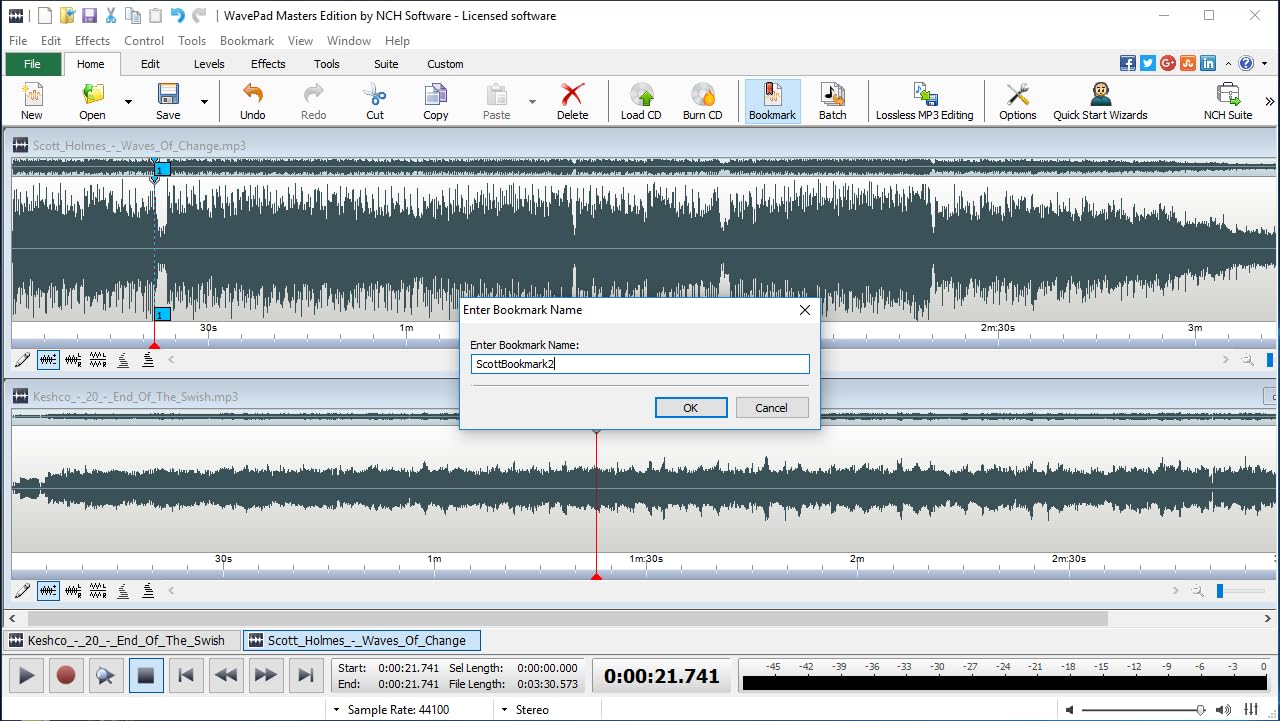 WavePad Audio Editing Software - Professional Audio and Music Editor for Anyone [Download] Pack of 2