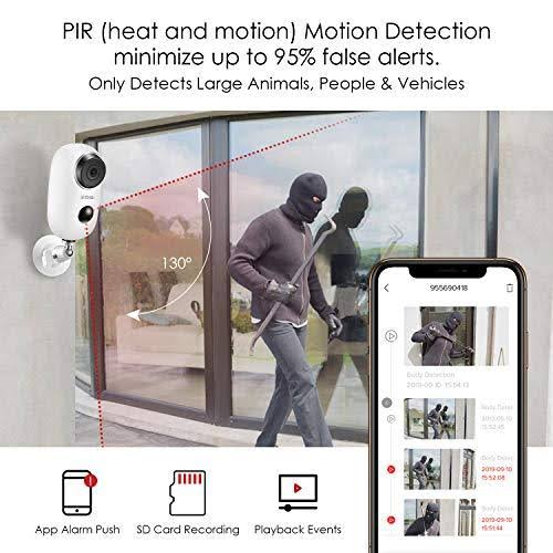 ZOSI 1080p Wireless Battery Camera with Solar PANEL, 2.4GHz WiFi Security Camera Outdoor Indoor,Rechargeable battery, Two Way Au