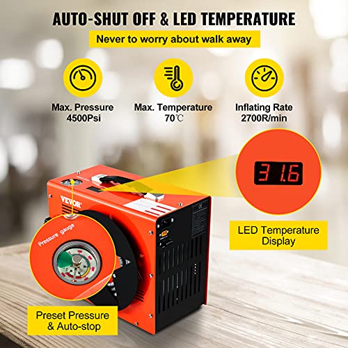 VEVOR Portable Air Compressor 4500 Psi