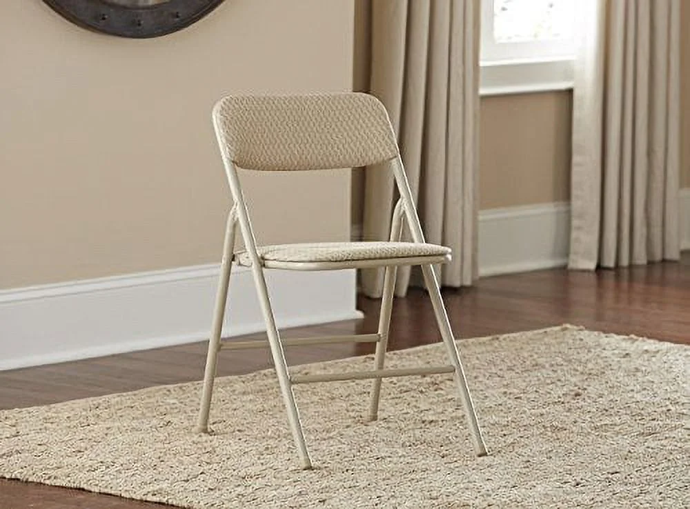 Cosco 5-Piece Folding Table and Chair Set, Tan