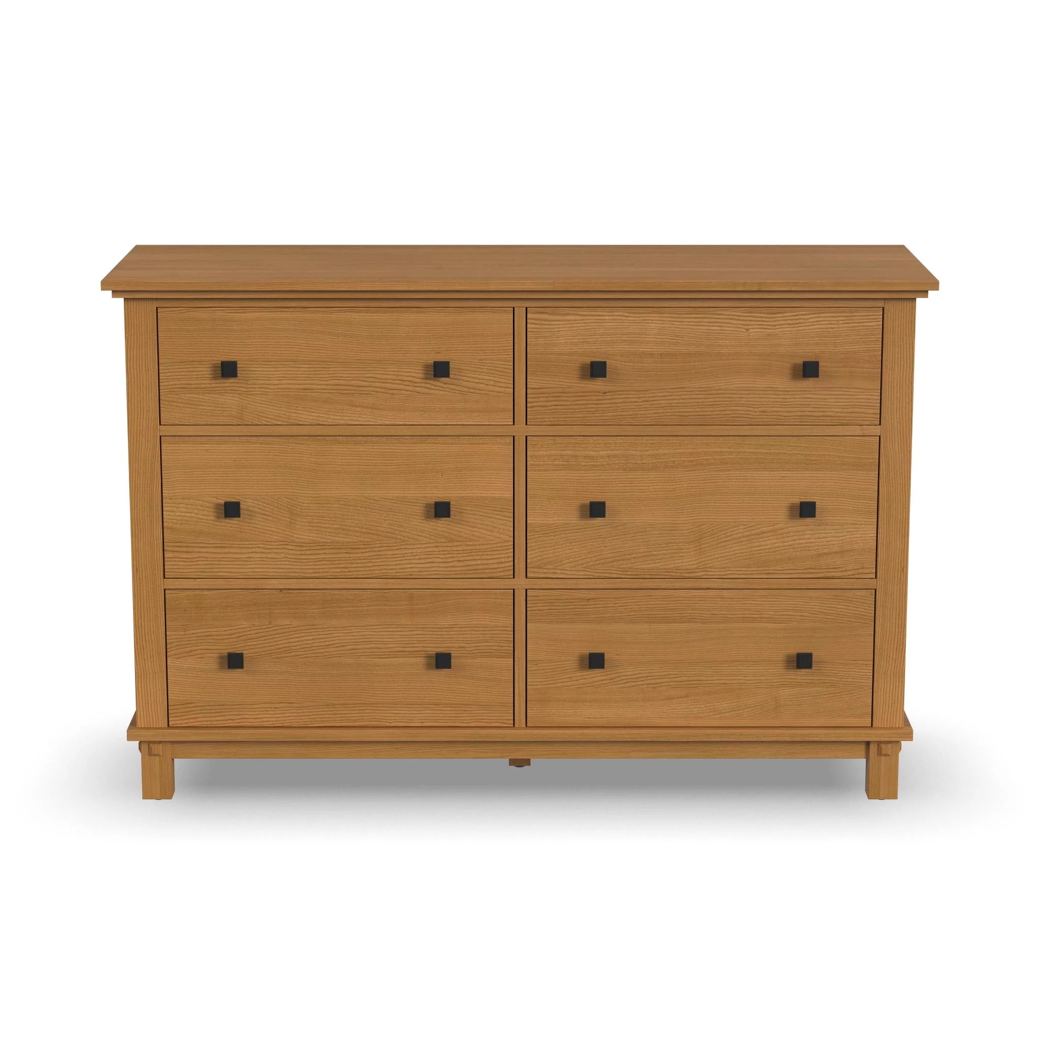 Homestyles Oak Park 6-Drawer Traditional Wood Dresser in Brown