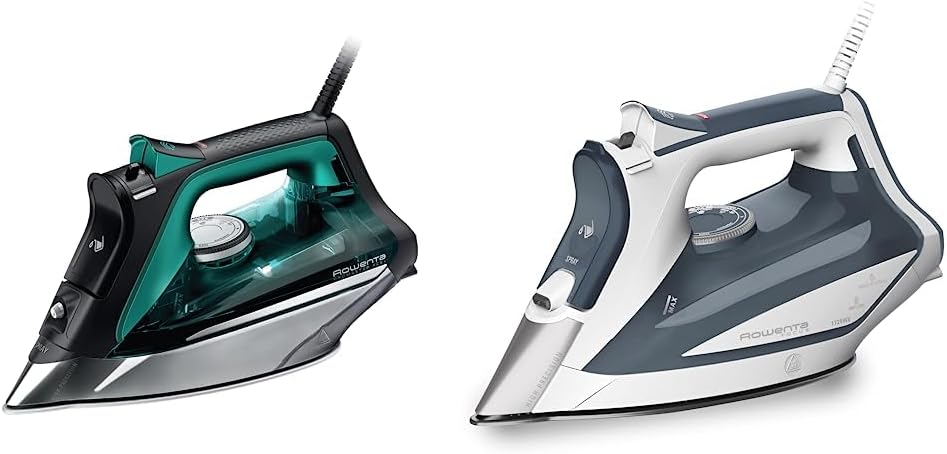 Rowenta Pro Master Stainless Steel Soleplate Steam Iron & Focus Stainless Steel Soleplate Steam Iron
