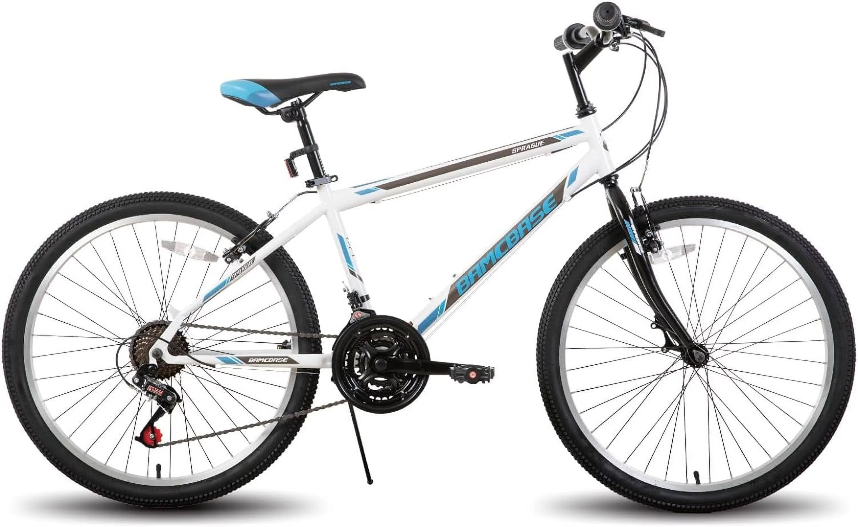 Hiland 24 26 inch Mountain Bike for Men Women, 21 Speeds MTB Bicycle for Adult Youth