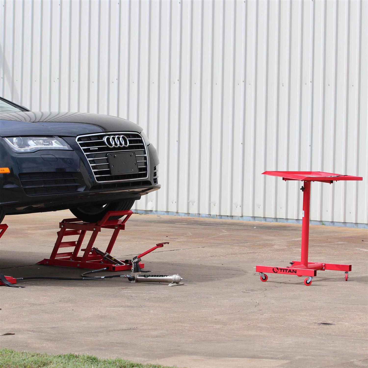 Titan Attachments Rolling Work Table Adjustable WTC200 - Shop Hardware Tools Online Store
