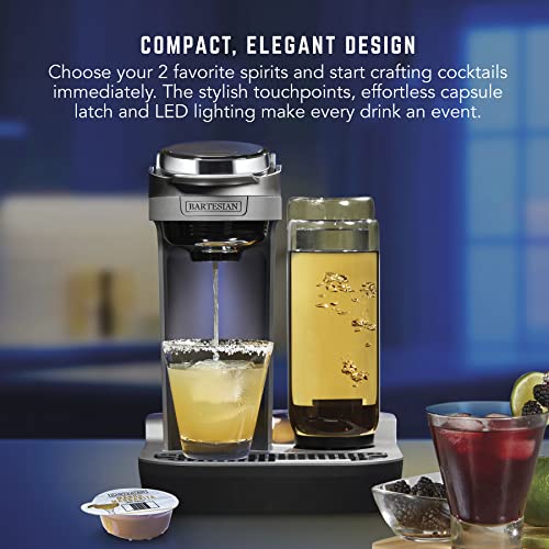 Bartesian Cocktail and Margarita Machine for The Home Bar with Push-Button Simplicity and an Easy to Clean Design