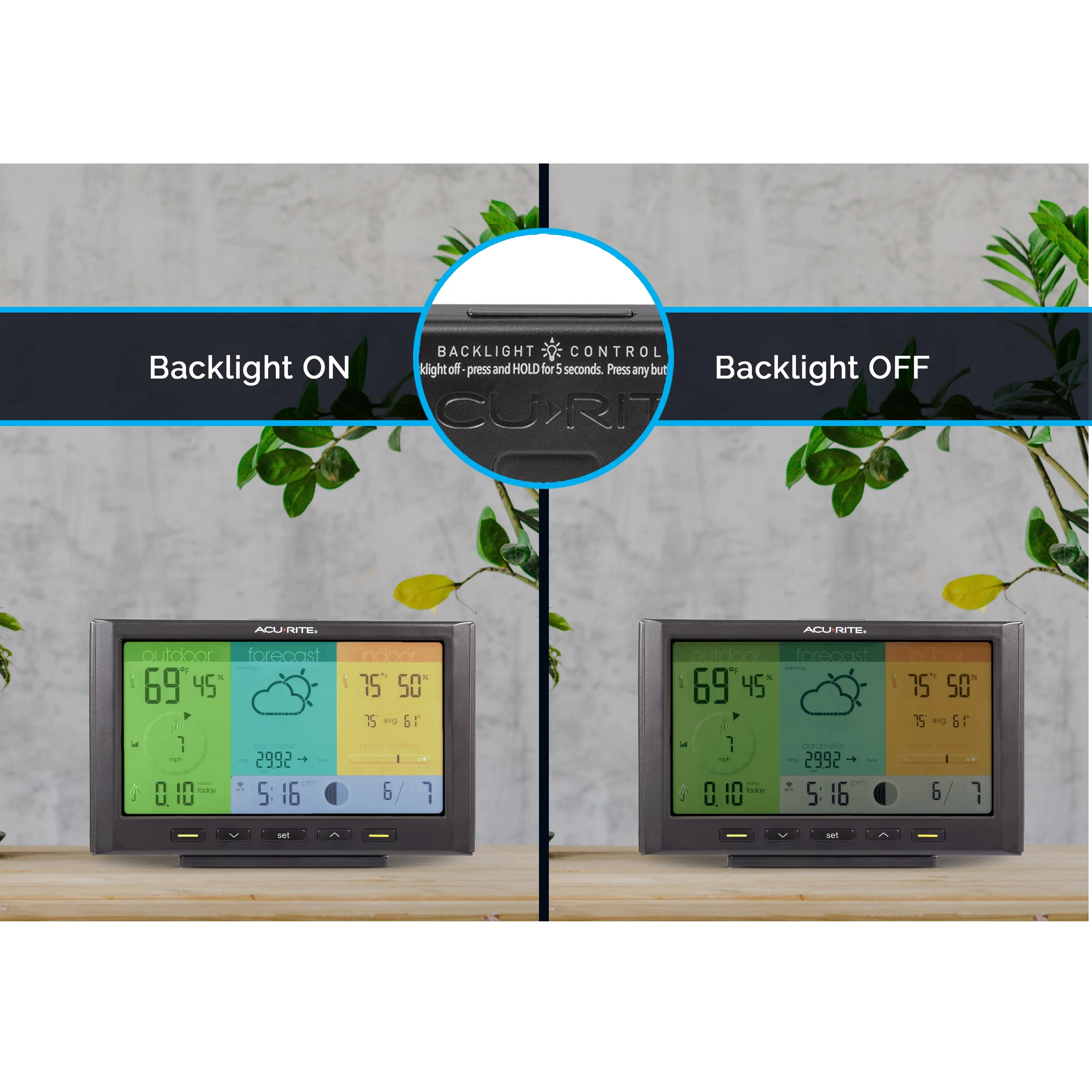 AcuRite Iris Home Weather Station with Wi-Fi Color Display for Remote Weather Monitoring (01547M)