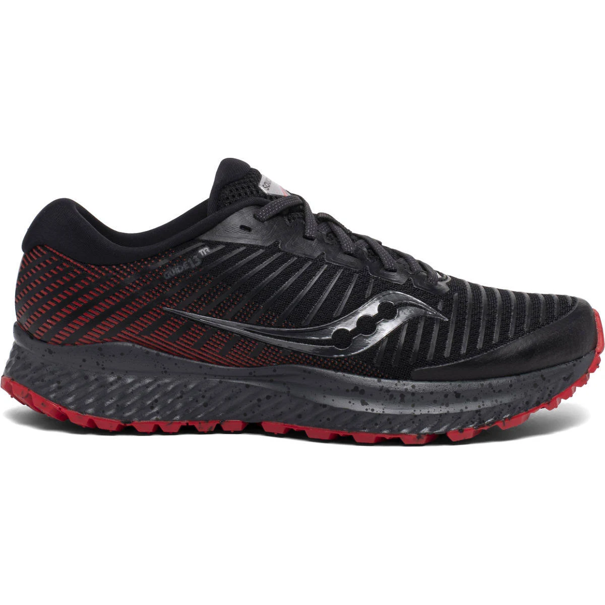 Men&s Saucony Guide 13 TR Black/Red 7.5 D