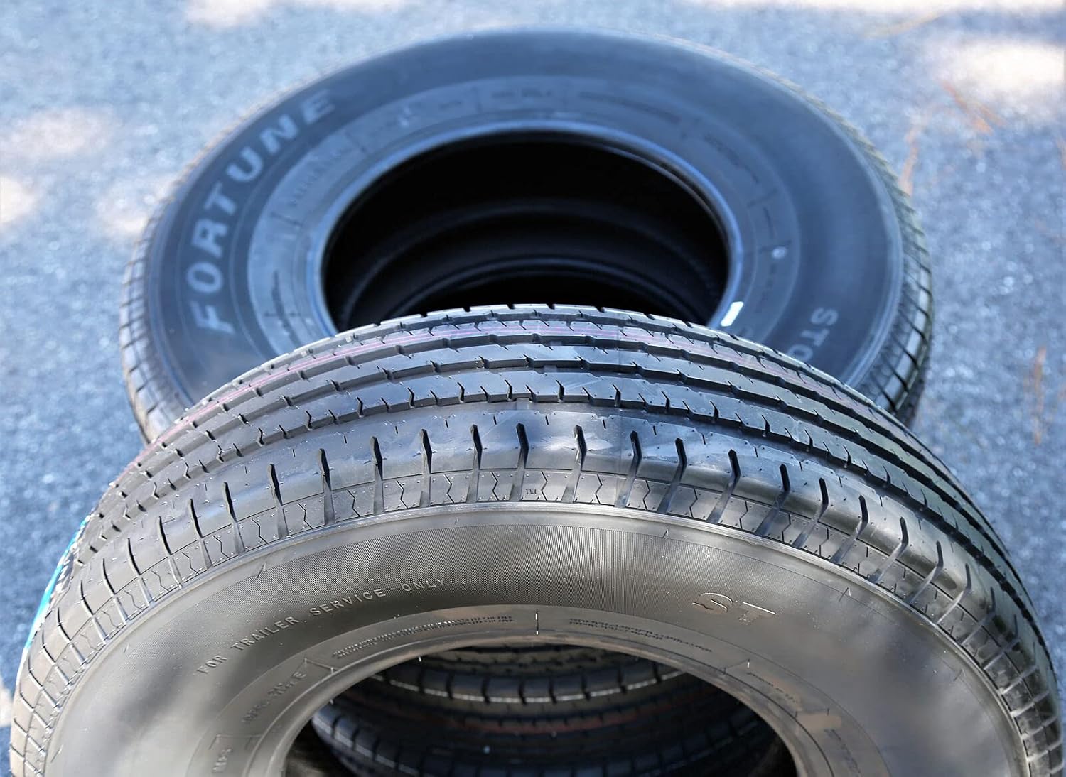 Fortune ST01 Premium Trailer Radial Tire-ST235/85R16 235/85/16 235/85-16 125/121M Load Range E LRE 10-Ply BSW Black Side Wall
