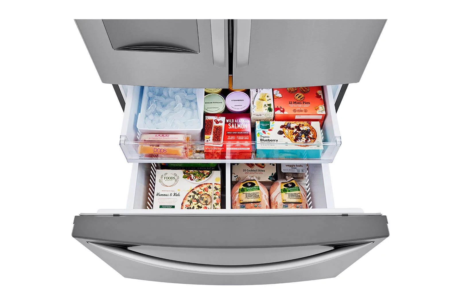 36 Inch 3-Door French Door Refrigerator with 29 Cu. Ft. Capacity, Spill-Protector