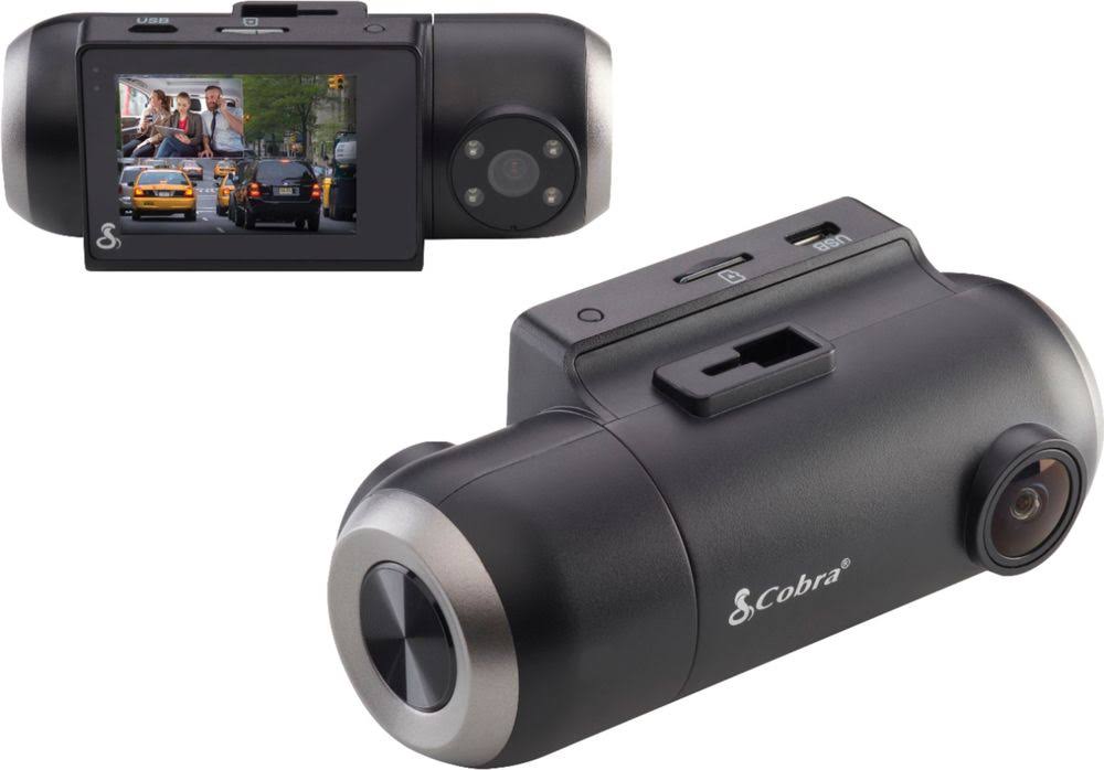 Cobra SC 201 Dual-View Smart Dash Cam with Built-in Cabin View