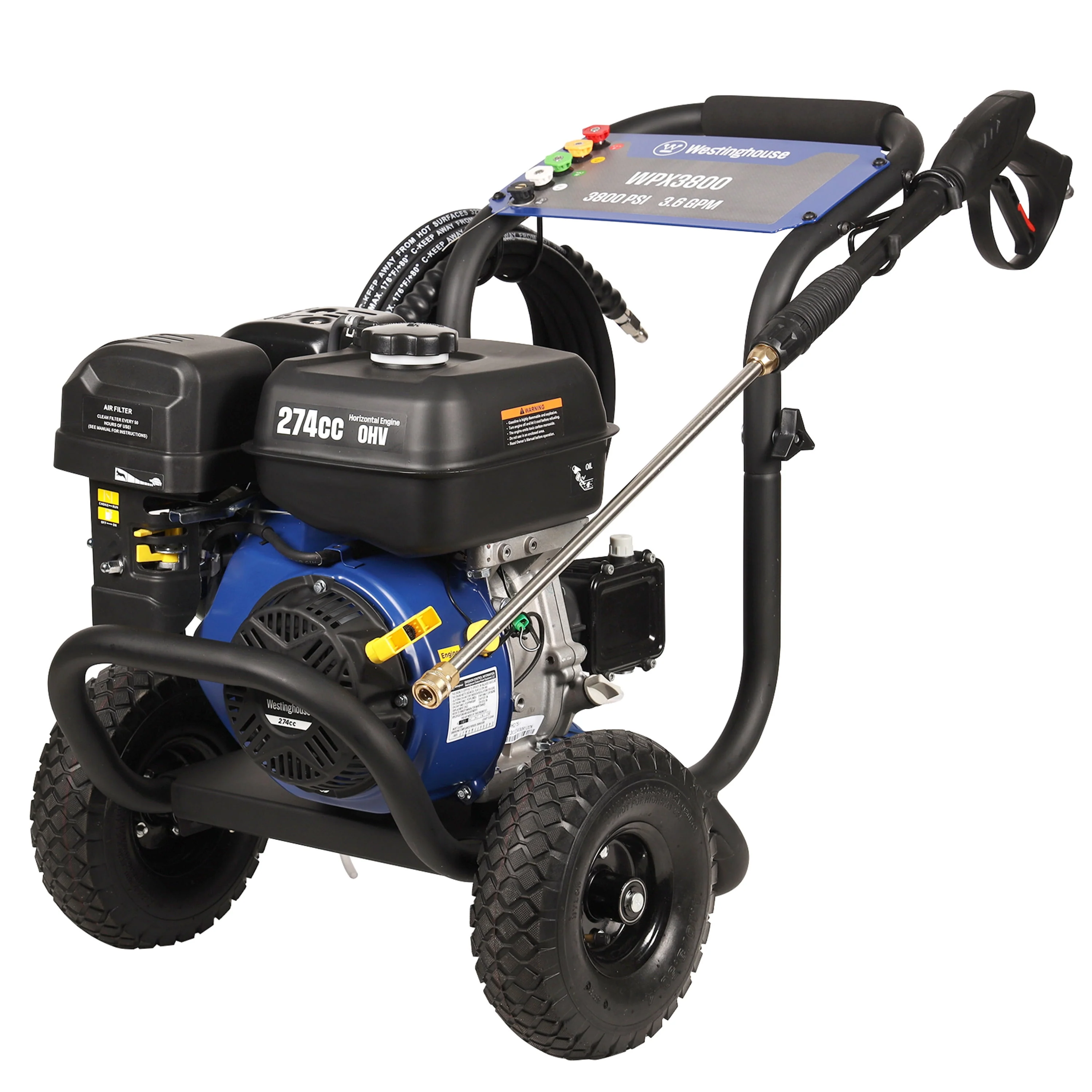 Westinghouse 2700-PSI, 2.3- GPM Gas Pressure Washer with 4 Nozzles & Soap Tank