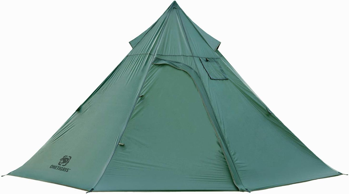 OneTigris Iron Wall Stove Tent, Lightweight Teepee Camping Tent with Removable Inner Mesh, 20D SIL-Nylon 1-3 Persons for Backpacking Hiking Fishing Canoeing Travel Winter Camping