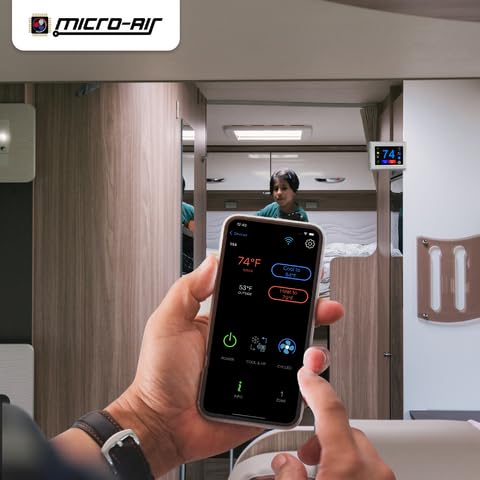 Micro-Air EasyTouch Digital Wireless RV Thermostat Compatible with Coleman