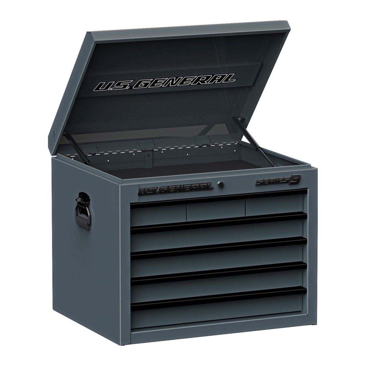 U.S. GENERAL 27 in. x 22 in. Top Chest, Series 3, Slate Gray