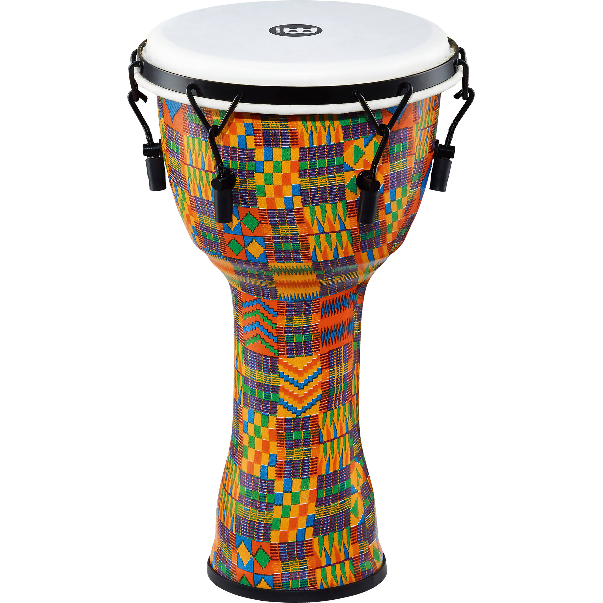 Meinl 10x22 Djembe, Mechanical Tuned, Kenyan Quilt, Synthetic Head