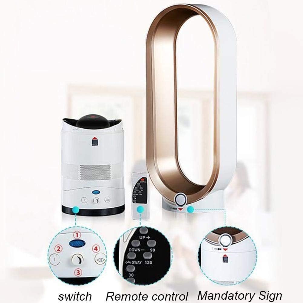 Evaporative Coolers,bladeless Fan Air Cooler,air Conditioner Fan Cooler Negative Ions Safety Tower Fan,Mute Fan-Golden 16inch